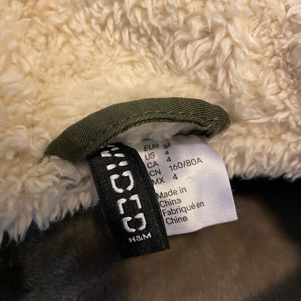 DIVIDED Army Green Full Zip Faux Fur Parka… - Picture 4 of 8